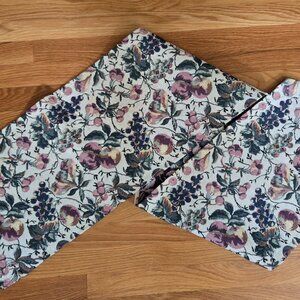 Fruit Tapestry Purple, Rose. Green Cream Floral Table Runner